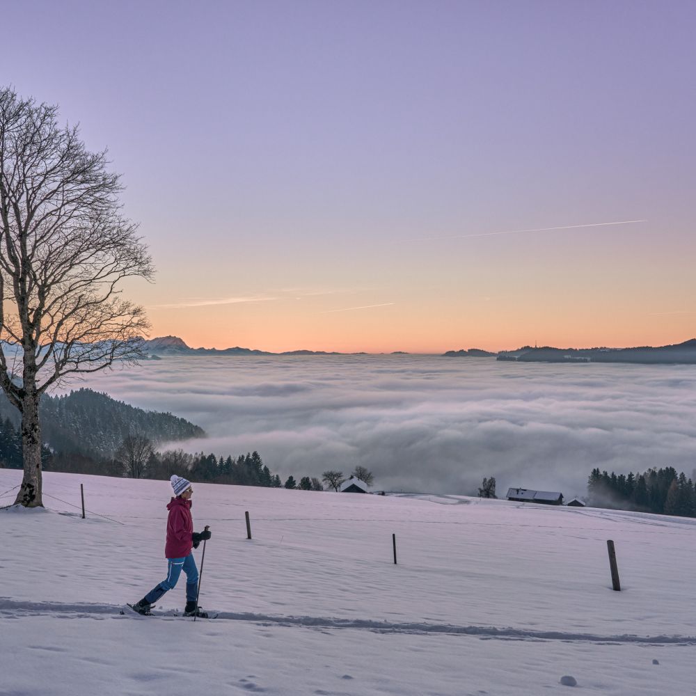Winterwandern bei Füssen im Ostallgäu Winterwandern bei Füssen im Ostallgäu