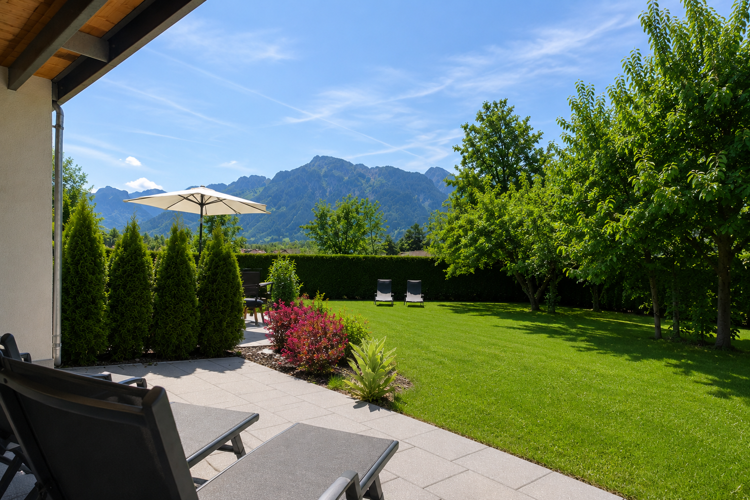 Garten in der Gartenvilla