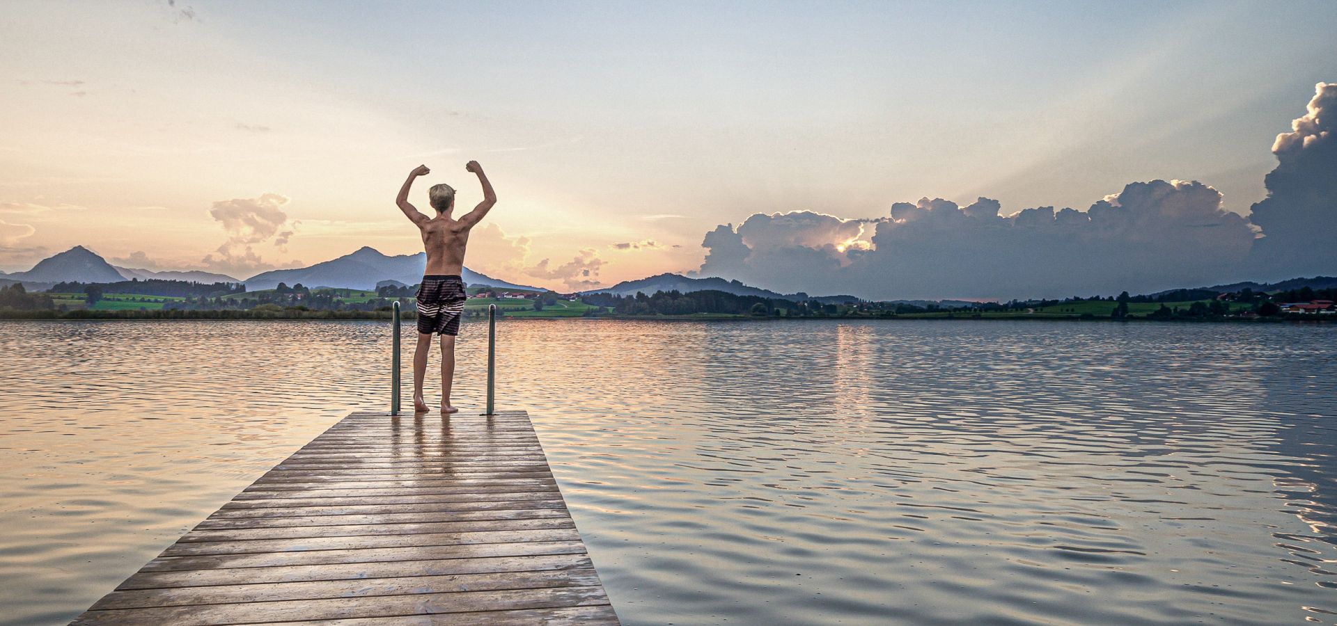Schwimmen am Hopfensee Schwimmen am Hopfensee